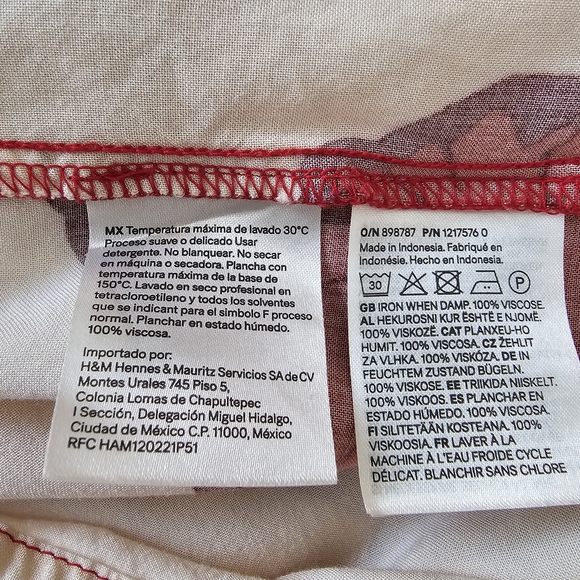 H&M Red and White Floral Dress - Picture 6 of 7